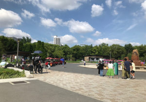 日本放映プロ製作映画「おせっかいチーム」撮影初日風景