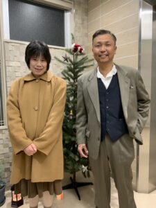 夫婦で出演撮影現場